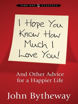 cover image of I Hope You Know How Much I Love You